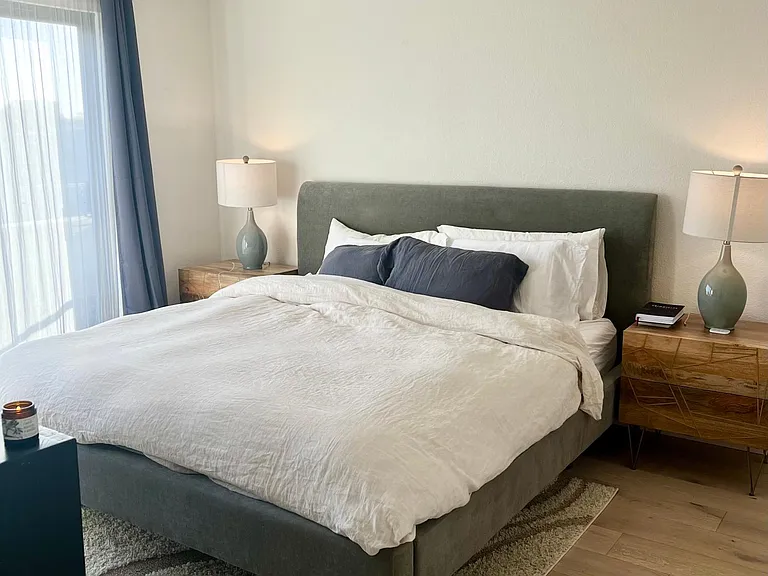 Bedroom, easily fits king bed.