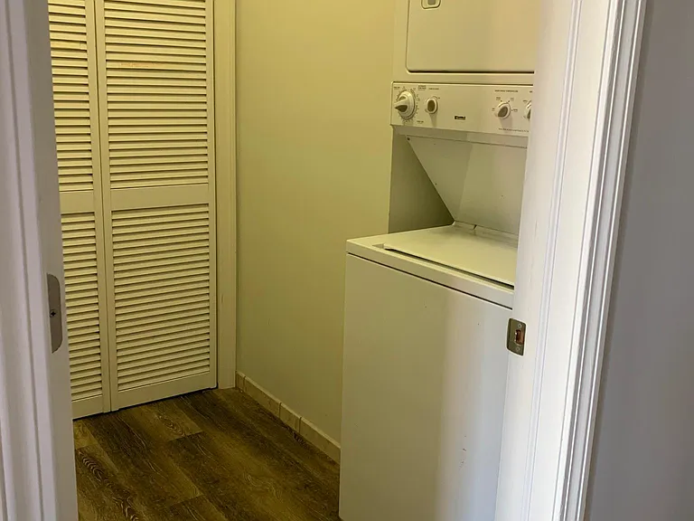New LG Washtower, smart washer/dryer added after this photo.