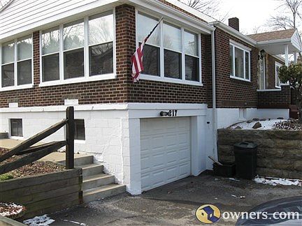 Side of house with integral garage