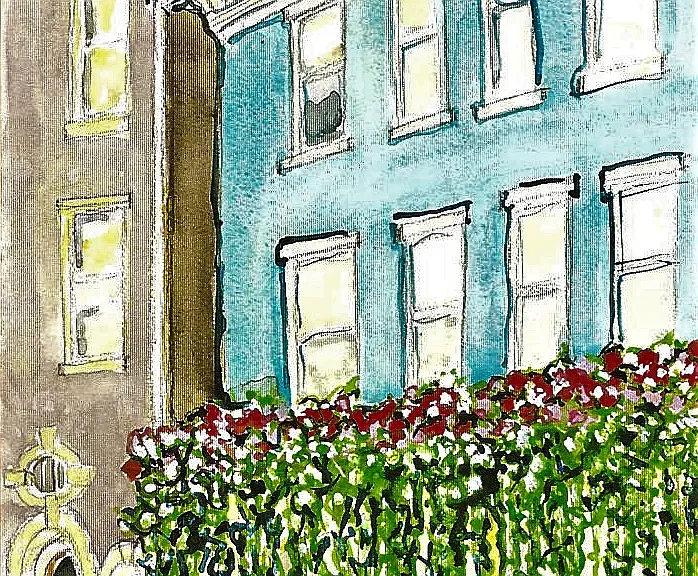 Artists Drawing Of The Building