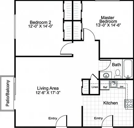 2 Bed and 1 Bath 2 Bed and 1 Bath