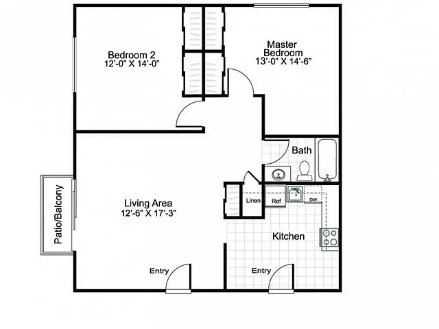 Floor plan B1AK