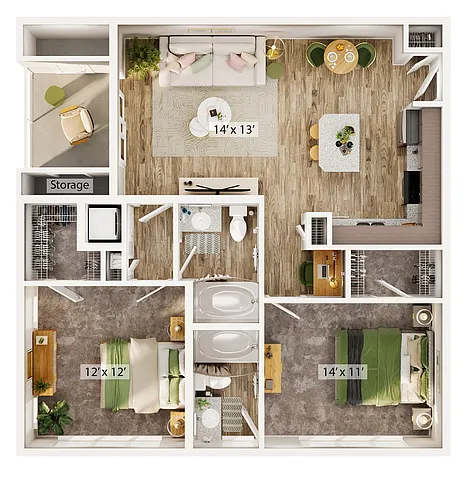 Floor plan B2A