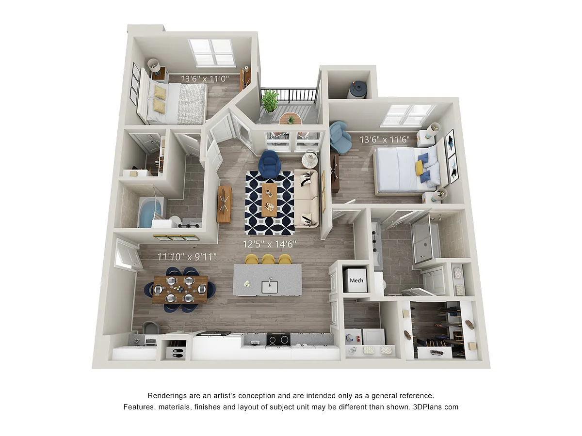 Floor plan B-3