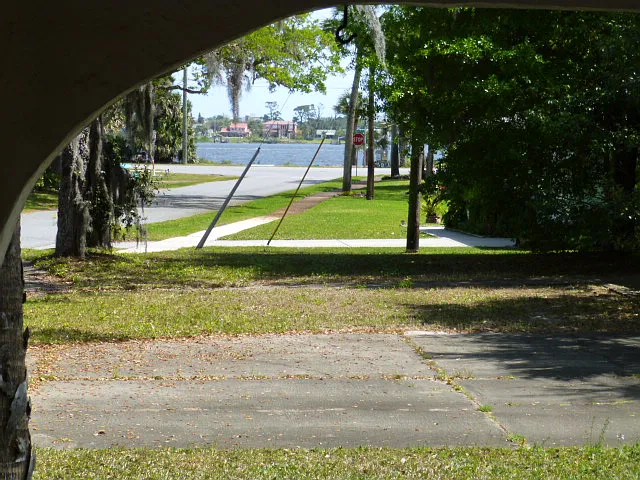 Intra Coastal Waterway as seen from the front door