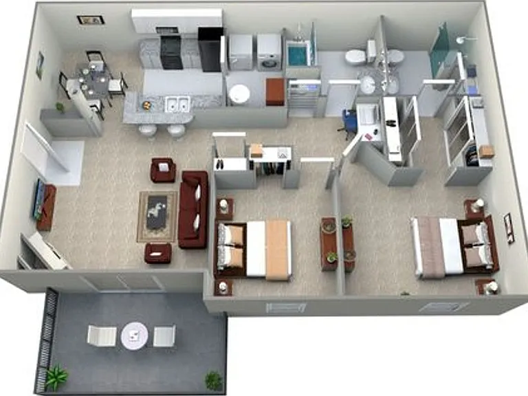 2x2- 1007 Sqft 2x2- 1007 Sqft