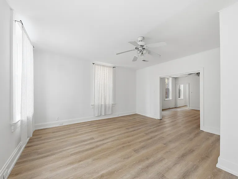 Living room, looking into dining room.