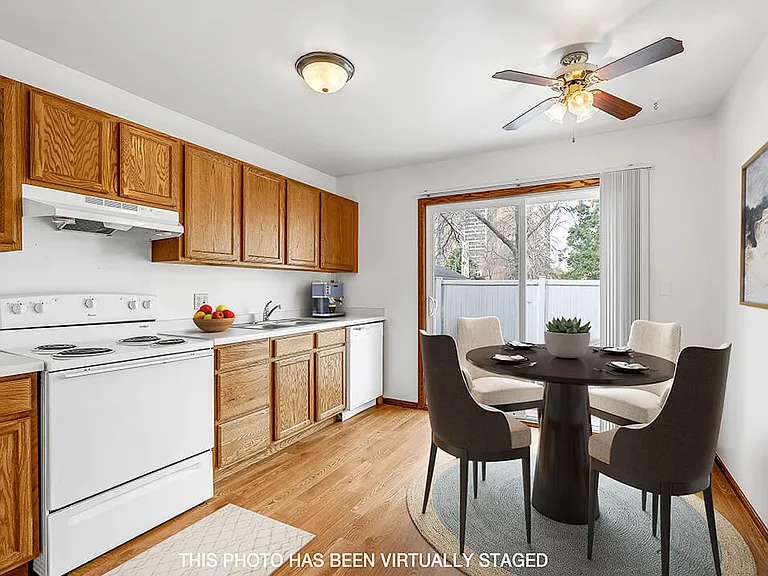 Open Concept Kitchen and Dining Area with Natural Light