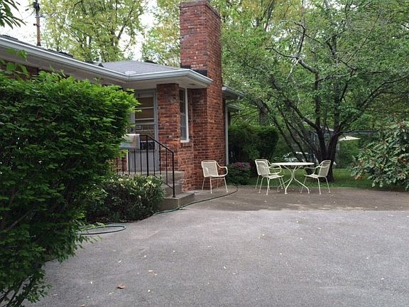 Back of home with patio