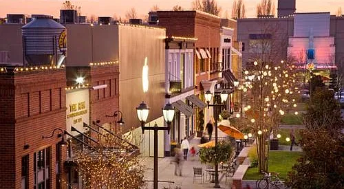 University Village is a short 3-4 block walk.