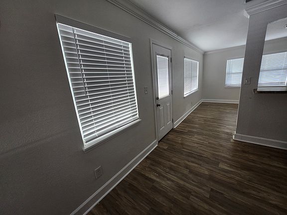 From inside kitchen facing living room