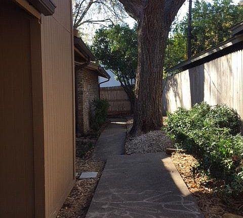 Patio extends the length of the unit