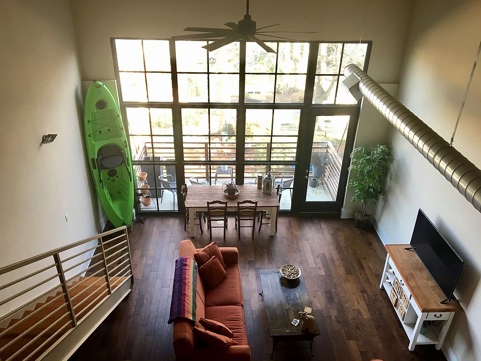 Lofted bedroom view