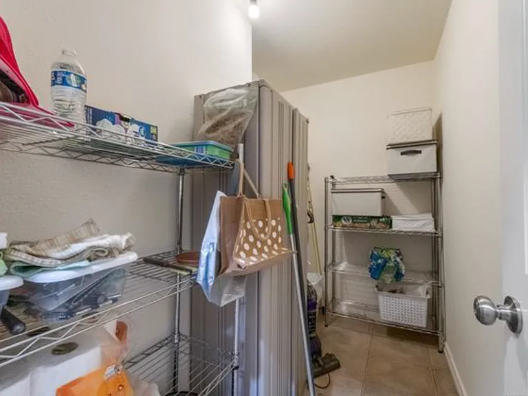 Storage closet on ground floor