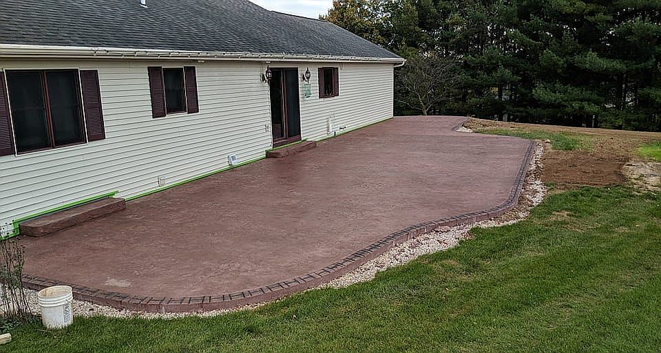 New Stamped Patio