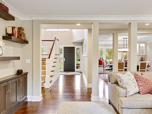 Open concept floor plan