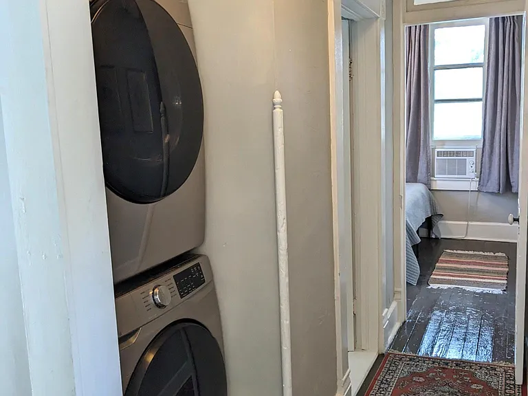 Samsung washer dryer located on 2nd floor