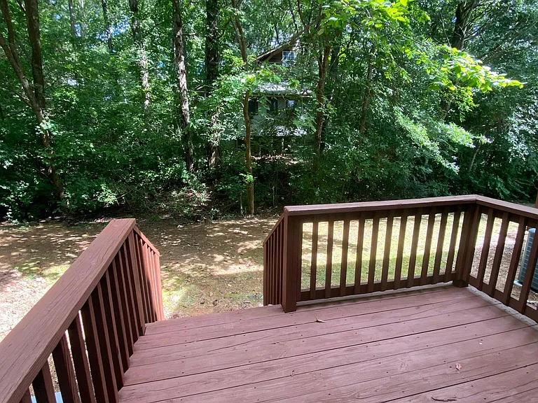 This is the back deck off of the kitchen