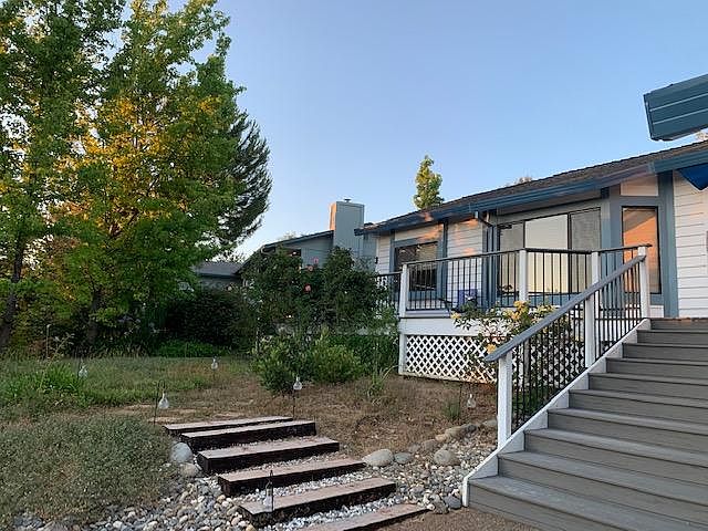 Front yard and front deck.