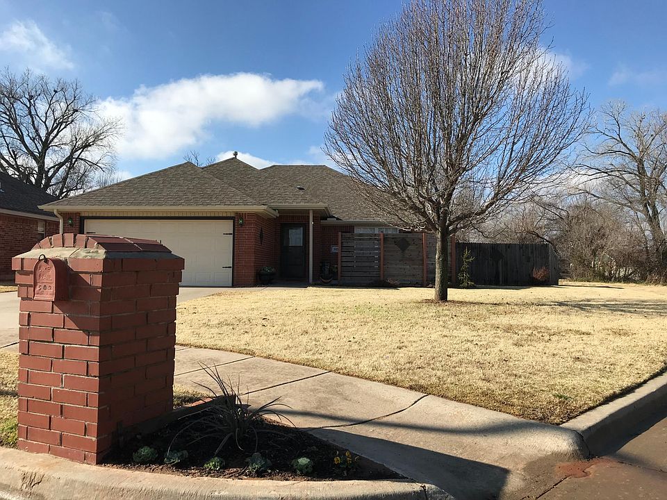 503 Castlerock Lane. 73064. House faces East.
