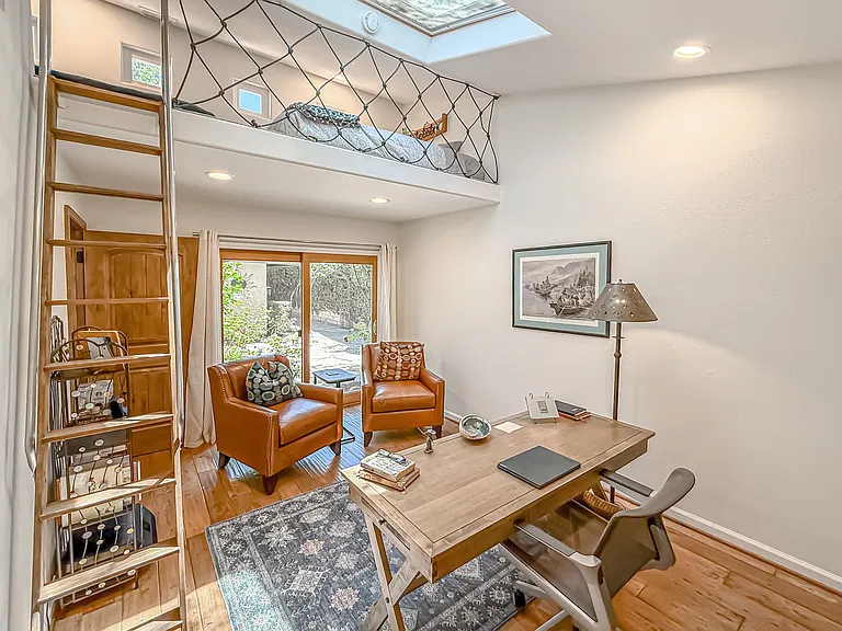 3rd bedroom/Office with loft that opens to the courtyard