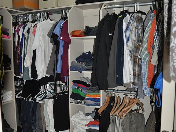 Master walk-in closet
