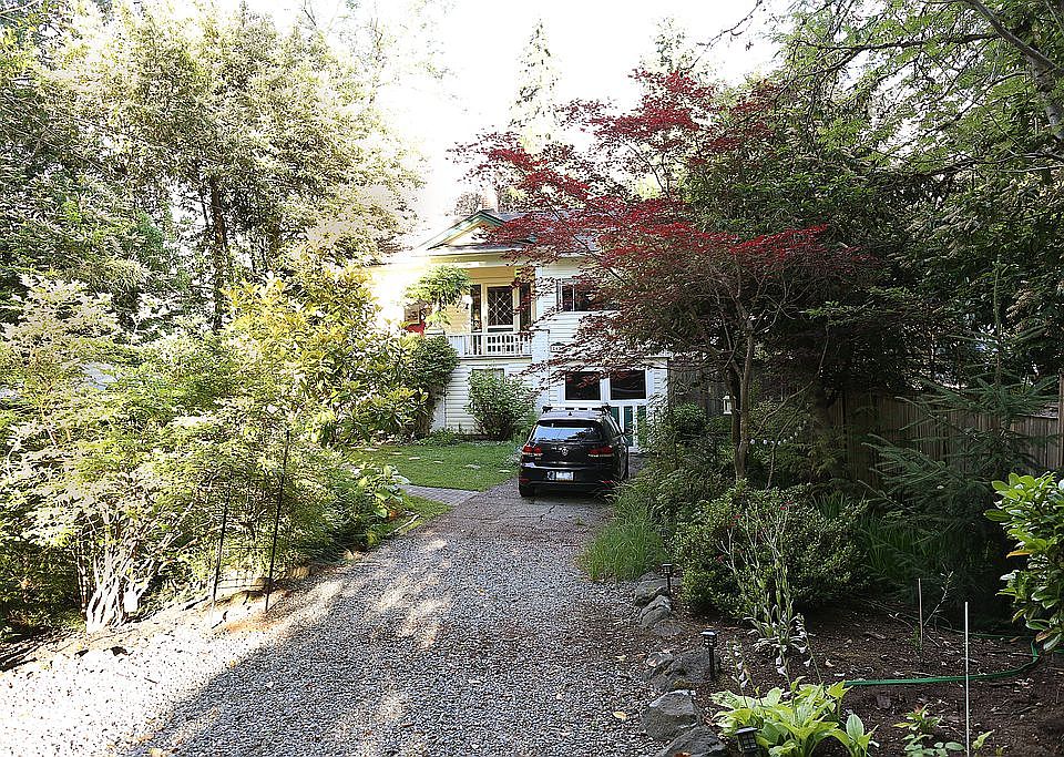 Midway of the driveway
