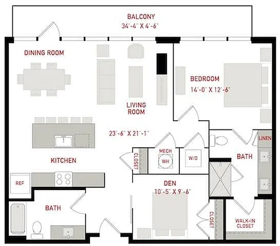 Floor plan The Red Cap