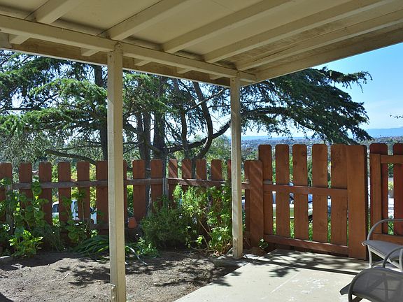 Front patio with private fenced yard