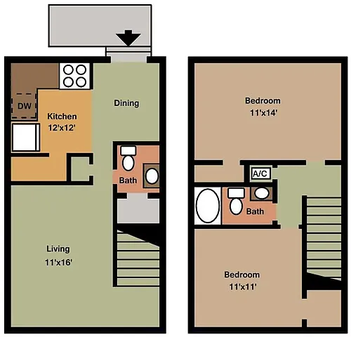 Floor plan Oakmont Square Apartments
