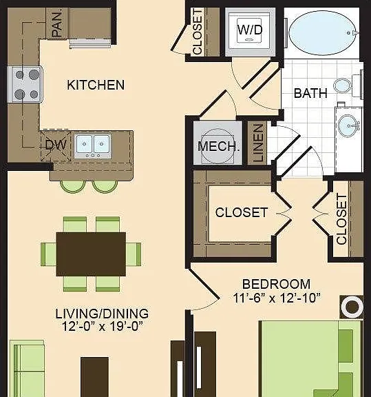 A1.1 | 1 bed 1 bath | 793 sq ft A1.1 | 1 bed 1 bath | 793 sq ft