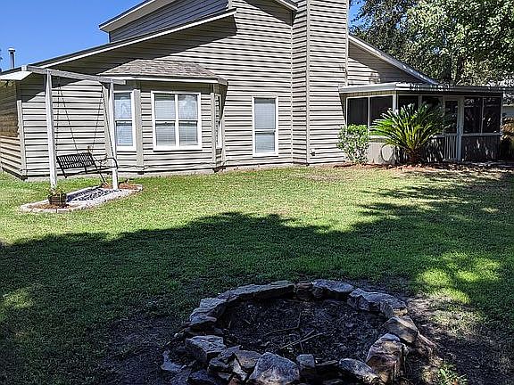 large private back yard