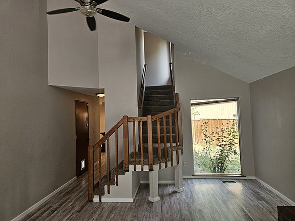 Living room, hall and stairs- from entry -