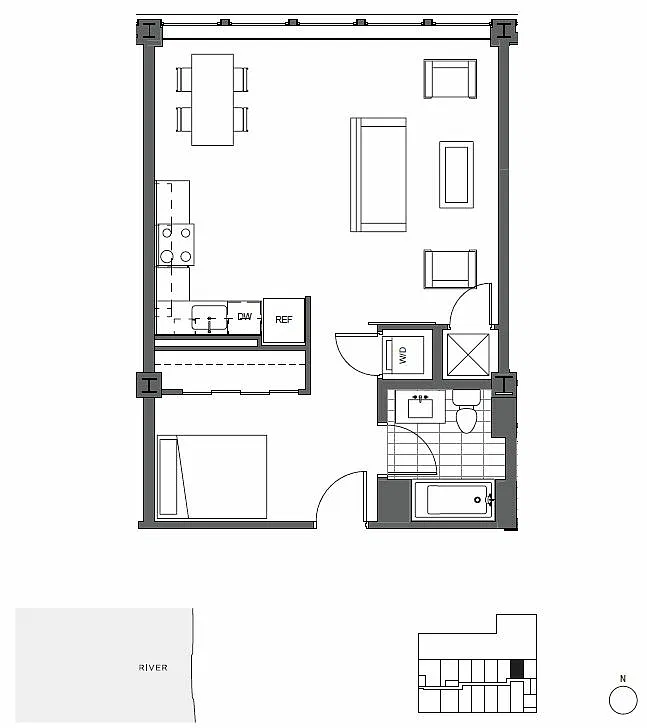 Floor plan Studio