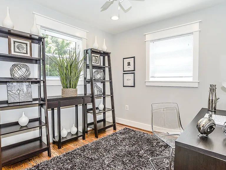 Second room set up as home office