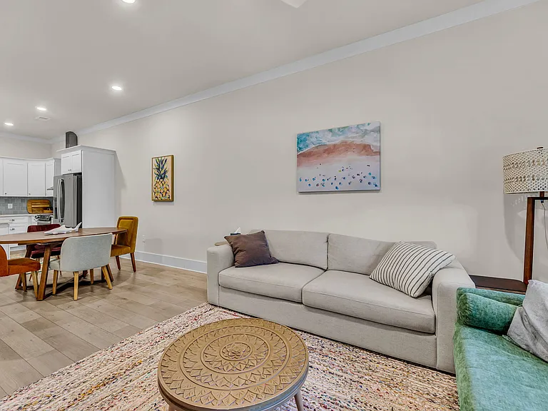 Living room cozy but spacious