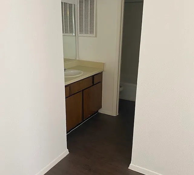 Bedroom view of sink