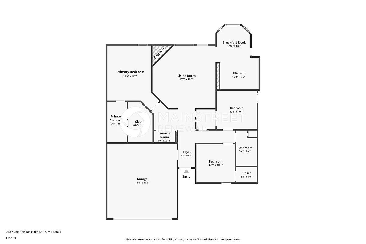 Floor Plan - 7387 Lee Ann Dr