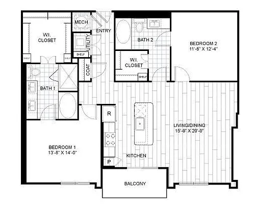 Floor plan 2P