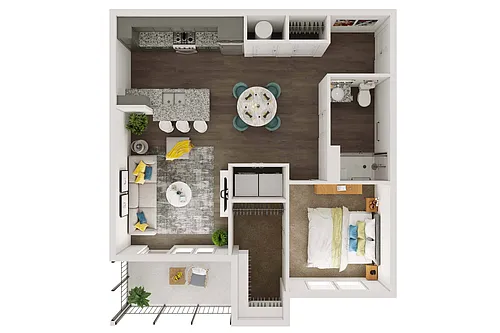Floor plan 1 Bedroom