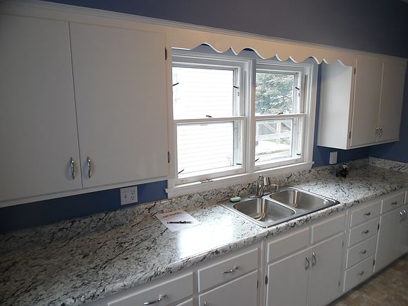 New countertop, floor & sink