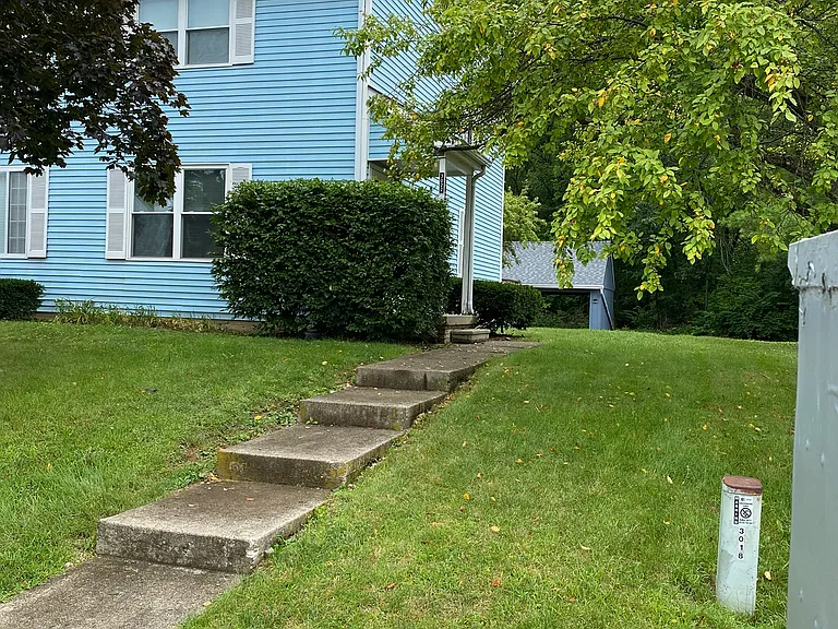 View from street of front entry