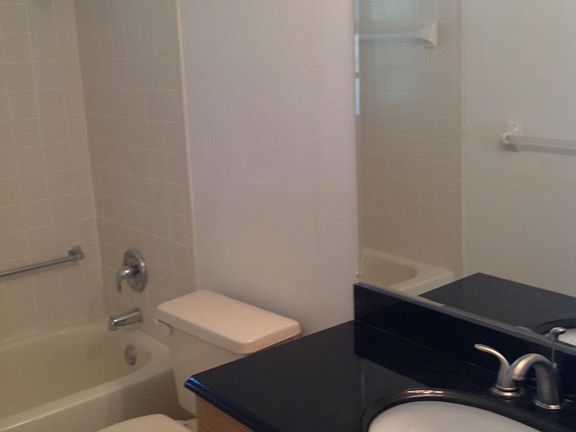 Granite countertop in the bathroom