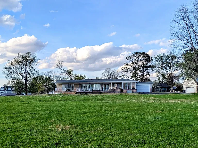 View back to the house from the dock.