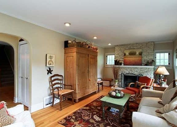 Living Room and Fireplace
