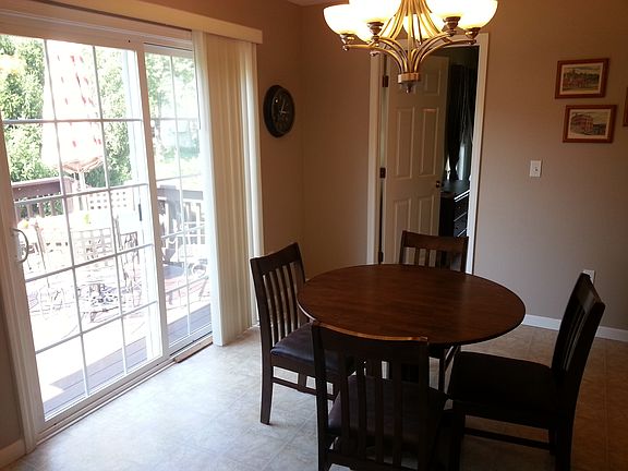 Dining room to back deck