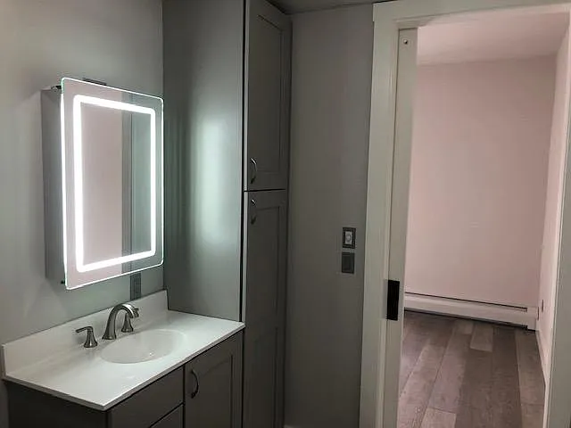Master bathroom storage