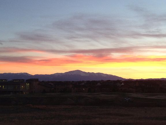 Pikes Peak Sunset view