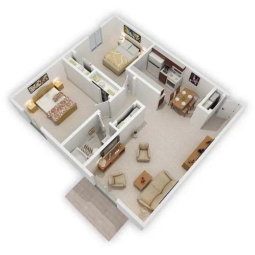 Floor plan 2 Bedroom
