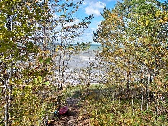 View from beach stairs.